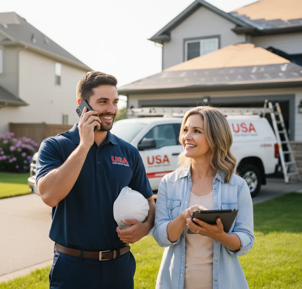 USA Roof Repair Experts customer support in Winslow